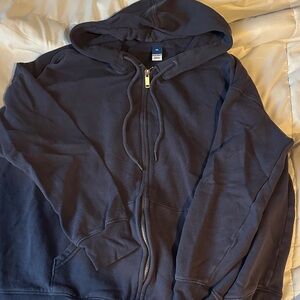 Old Navy Men's Dark Blue Zip-Up Sweater